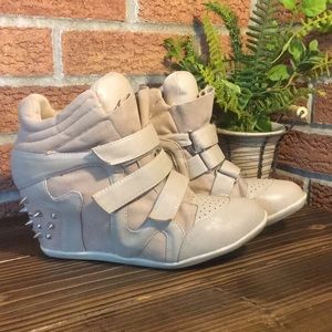 Charlotte Russe Studded Wedge Heel Sneakers